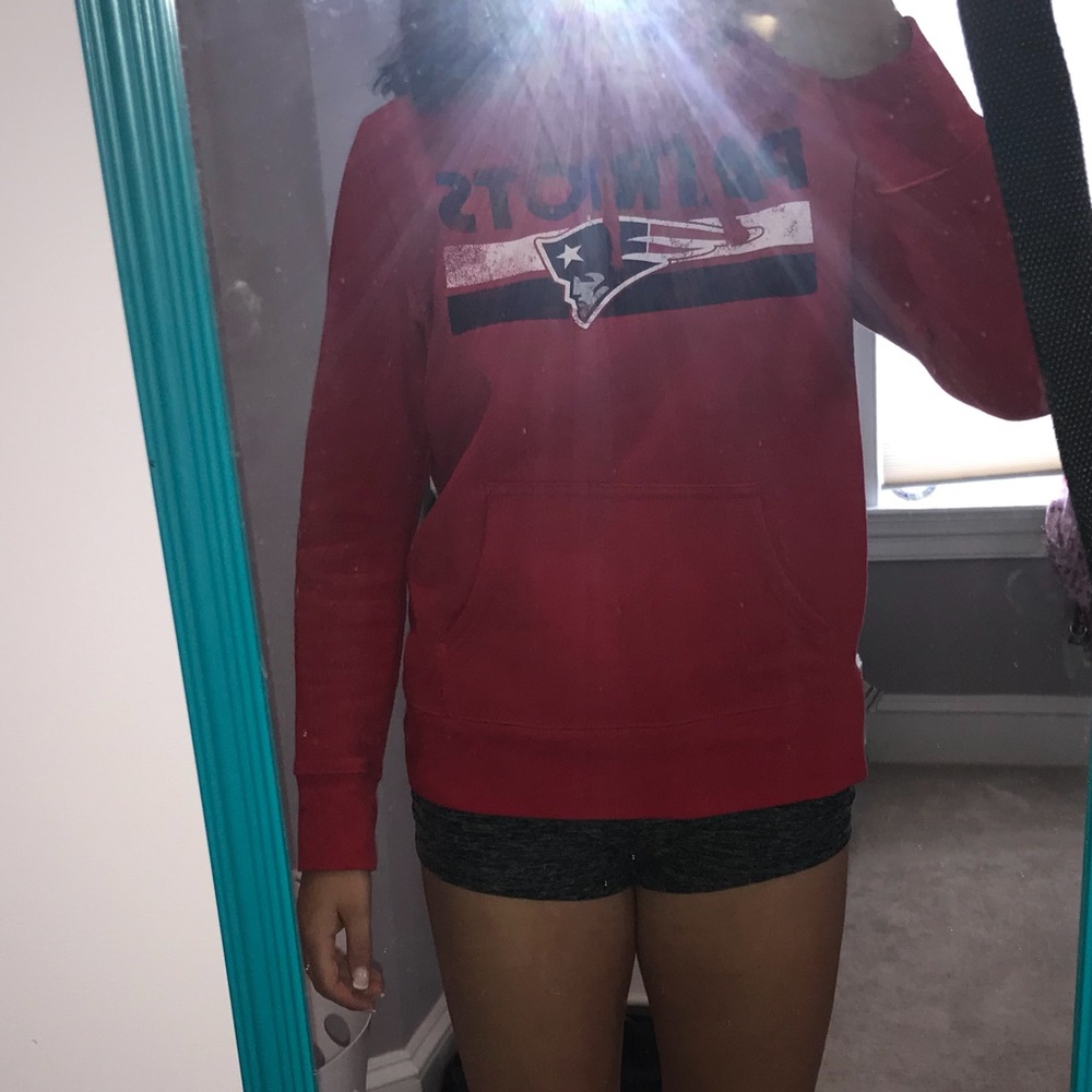 Red patriots hoodie